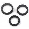 Generique Kit de 3 cockrings silicone Thick Set
